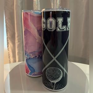 Hand Crafted Golf Club 20oz Skinny Tumbler